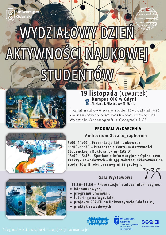 PLAKAT - DZIEŃ AKTYWNOŚCI NAUKOWEJ STUDENTÓW