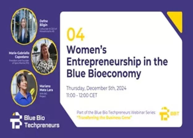 Webinarium „Women's Entrepreneurship in the Blue Bioeconomy”