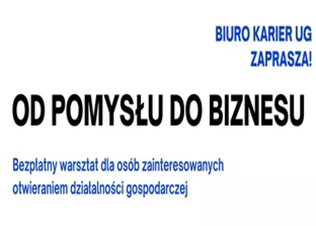 Warsztaty dotyczące działalności gospodarczej