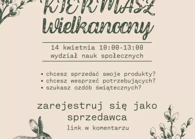 Kiermasz Wielkanocny na WNS – 14 kwietnia!