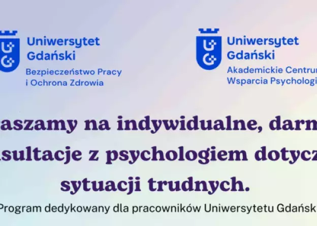 Indywidualne konsultacje psychologiczne – 30 maja