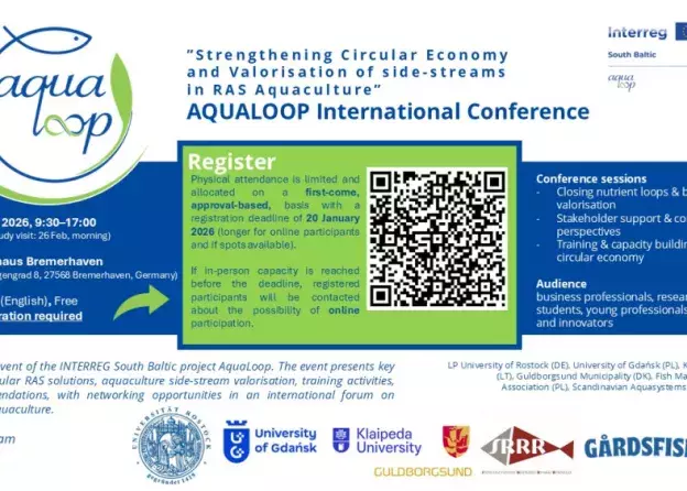 Międzynarodowa konferencja podsumowująca projekt AquaLoop INTERREG South Baltic