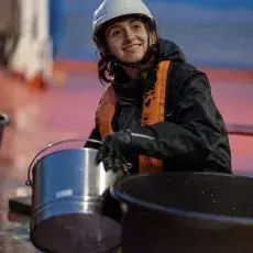 Sianie prób makrozoobentosu 